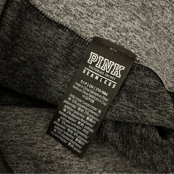PINK seamless Gray High-Waisted Leggings S - Picture 5 of 9